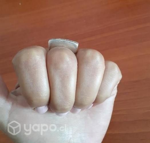 Anillo plata y circones