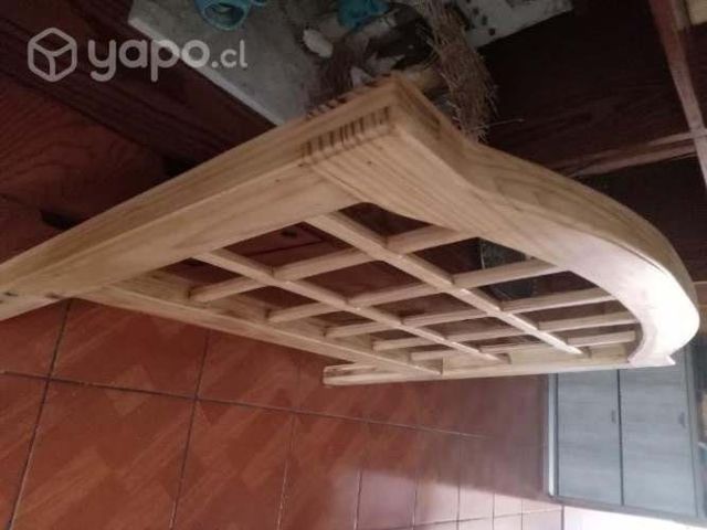 Hermoso respaldo de madera natural .