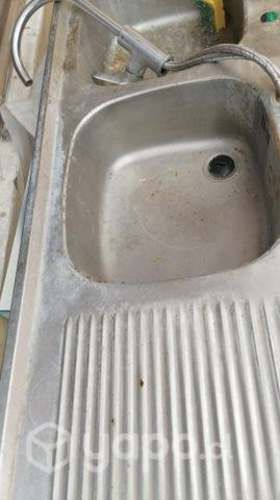 Lavaplatos parte superior acero