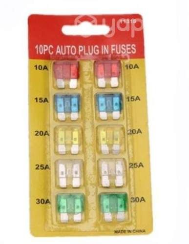 Kit Set de 10 Fusibles Eléctricos 12v Autos Motos