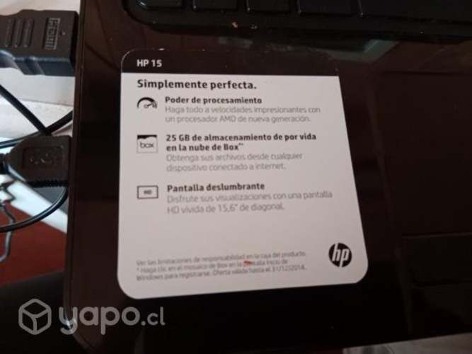 Notebook hp Windows 8 funcionando