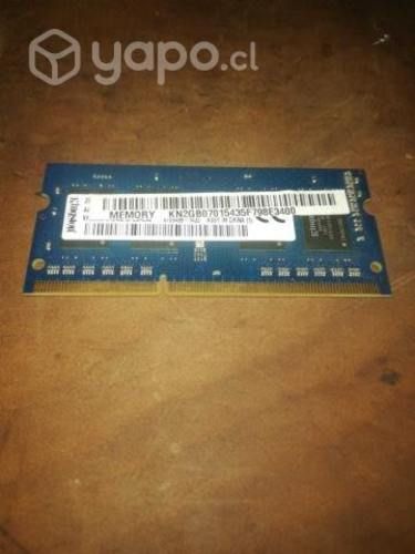 PACK RAM 6GB (2 y 4) DDR3 SODIMM