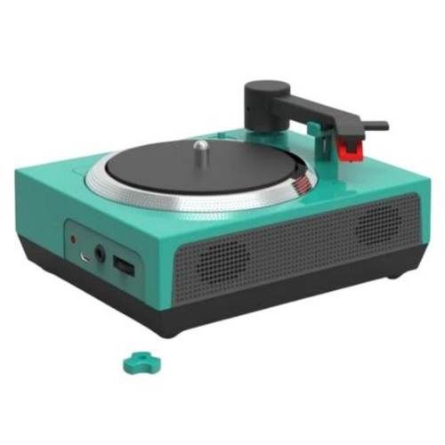 Tocadiscos Tornamesa Vinilo Mini Altavoces Bluetoo