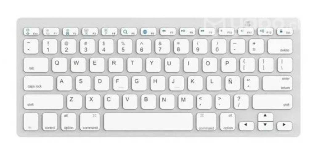 Teclado Inalambrico Bluetooth Qwerty Español Latam
