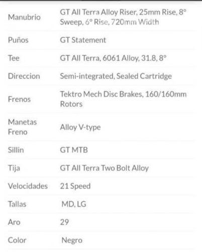 Bicicleta GT Outpost 2021 aro 29 talla L