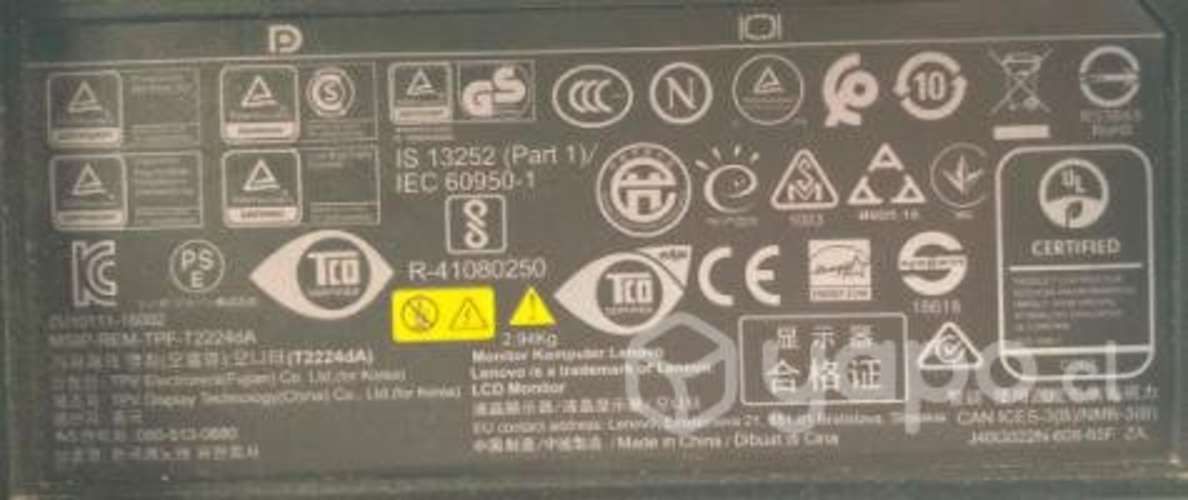 Monitor Lenovo ThinkVision 21.5 T2224d 1920x1080