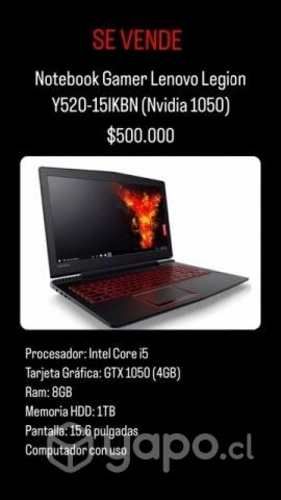 Notebook Gamer Lenovo Legion Y520-15IKBN (Nvidia 1