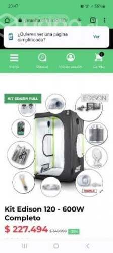 KIT PIRANHA EDISON 120 - 600W COMPLETO es la forma