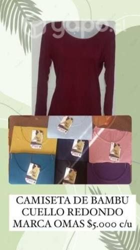 Camisetas Bambú Mujer