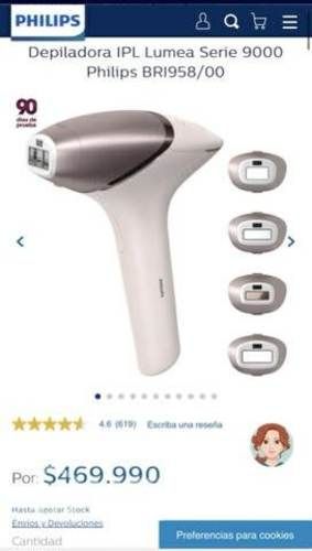 Depiladora Láser Phillip Lumea 9000