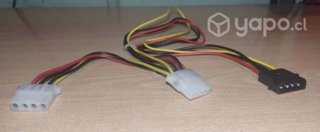 Cable 1 Molex Macho & 2 Molex Hembra