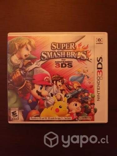 Juego Súper smash bros Nintendo 3DS- usado