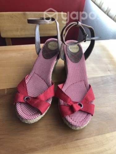 Sandalias tejidas yute