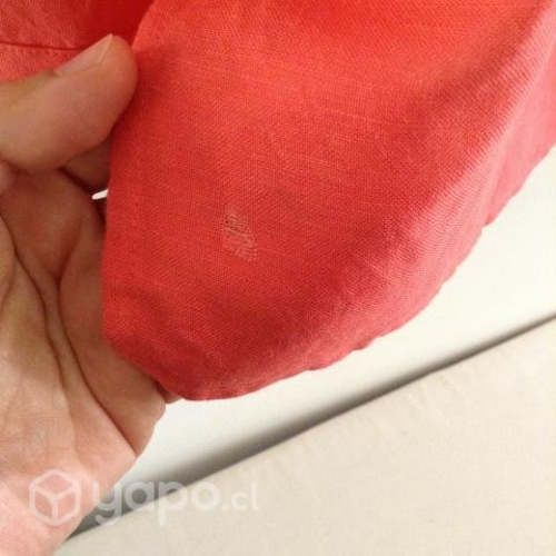 Camisa Mujer Lino con Rayon, Con detalles 55% Li