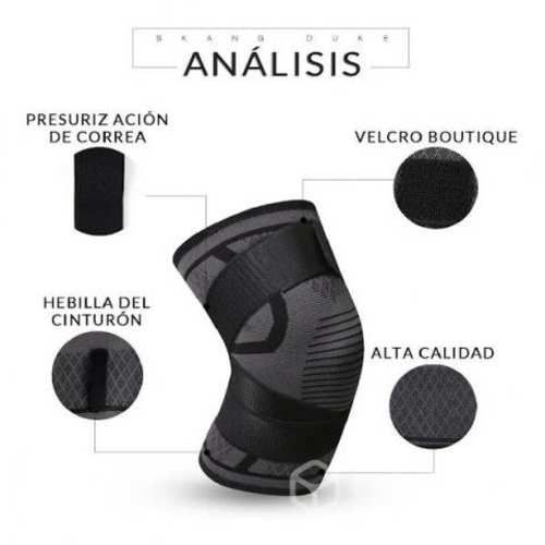 Rodillera De Compresión Con Fibra Elástica