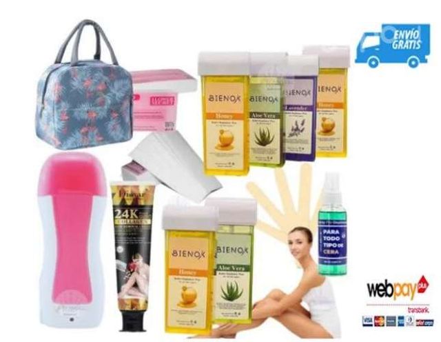 Kit Depilación Roll On Calentador + Envio Gratis