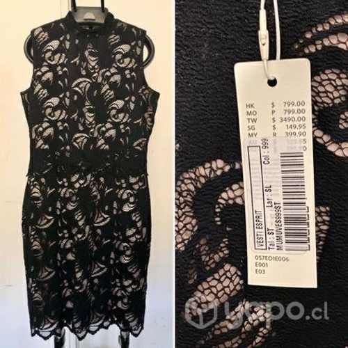 Vestido Esprit Encaje M Nuevo
