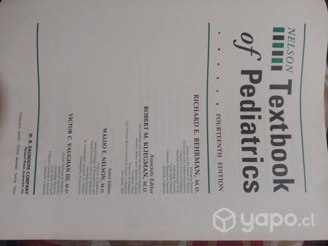 Nelson Behrman libro de pediatría pediátrico