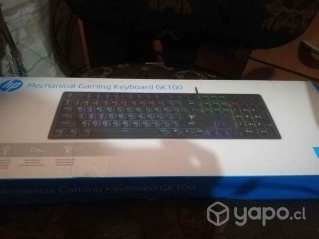 Teclado Gamer HP GK100 blue
