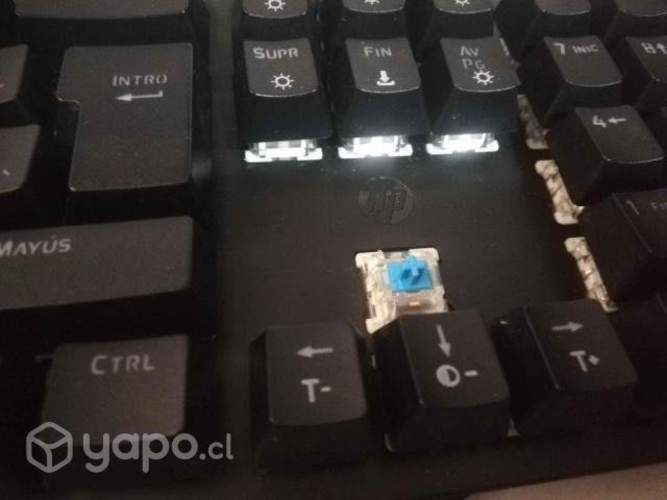 Teclado Gamer HP GK100 blue