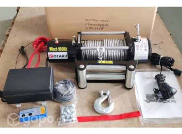Winche Eléctrico Capacidad 9.000 lbs 12v