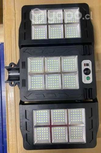 Luz Led Triple Solar Aplique 648 Led + Soporte W78