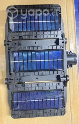 Luz Led Triple Solar Aplique 648 Led + Soporte W78