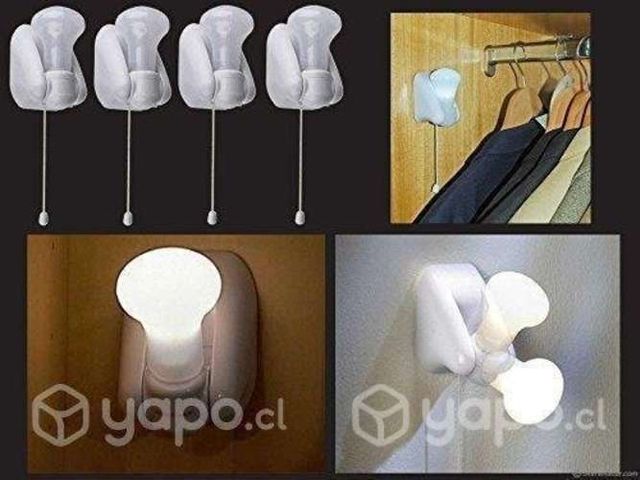 Set 4 Ampolletas De Emergencia con Cuerda On Off