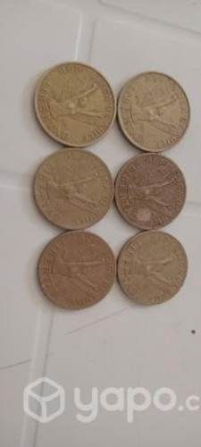 Monedas de 10 pesos con Ángel de la libertad