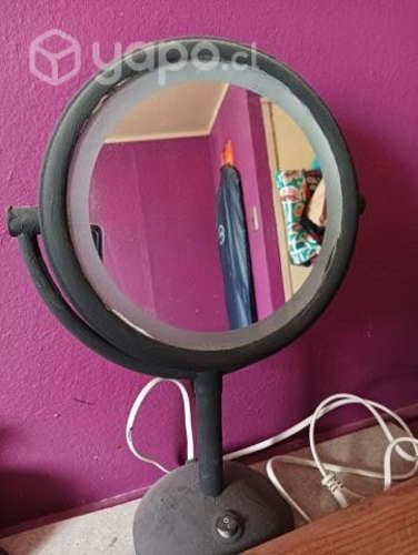 Espejo para maquillarse con luz Led