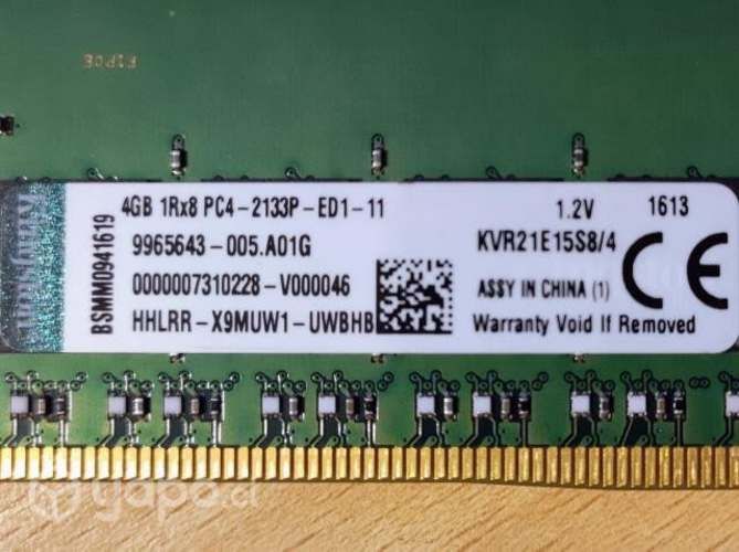 Memoria Ram 4 GB DDR4 2133