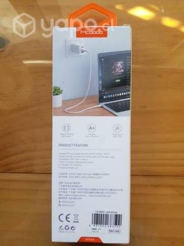 Cable USB-C a USB-C McDodo 100W Macbook