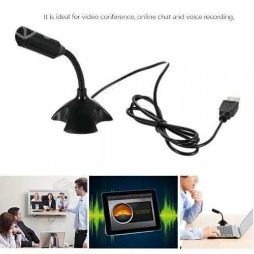 Micrófono USB de Escritorio Ajustable Para PC