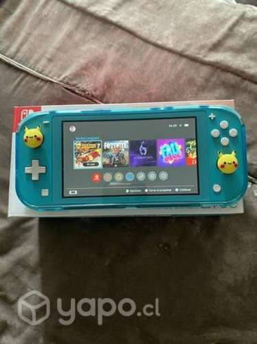 Nintendo Switch Lite con juegos y accesorios