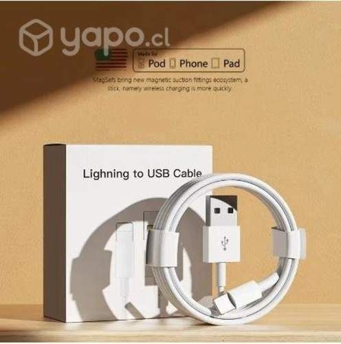 Cable 2 mts. cargador phone 6, 6c, 7, 8, X,12 y 13