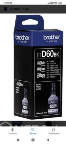 Tinta brother btD60 black original de alta
