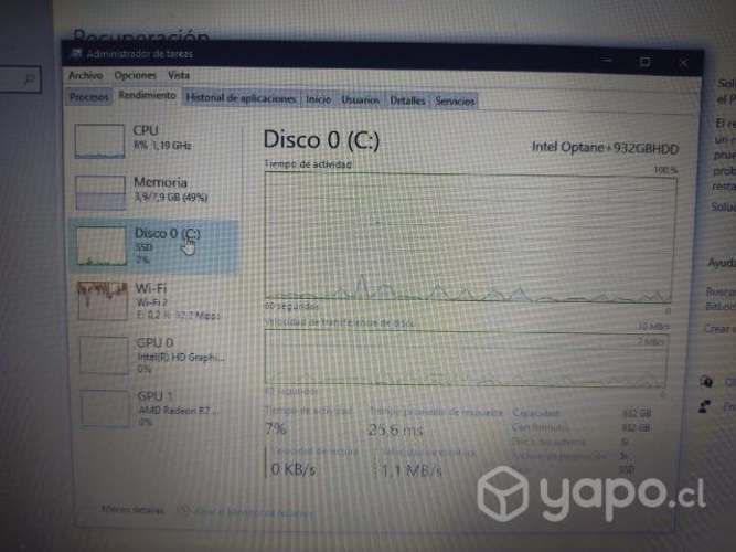 Notebook hp en buen estado, todo funcionando