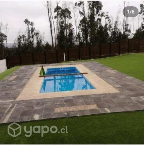 Piscinas de fibra y de hormigon