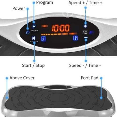 Plataforma Vibratoria Fitness Mariposa Y Bandas