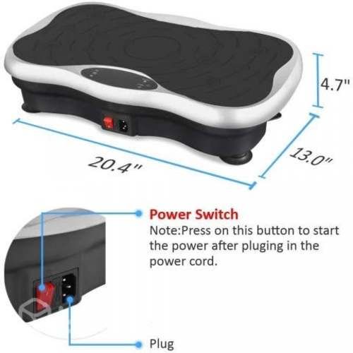 Plataforma Vibratoria Fitness Mariposa Y Bandas