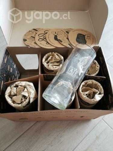 Juego 6 vasos largos