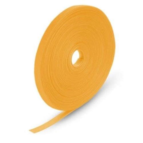 Velcro doble faz 25 mts x 15mm ancho. amarillo. am