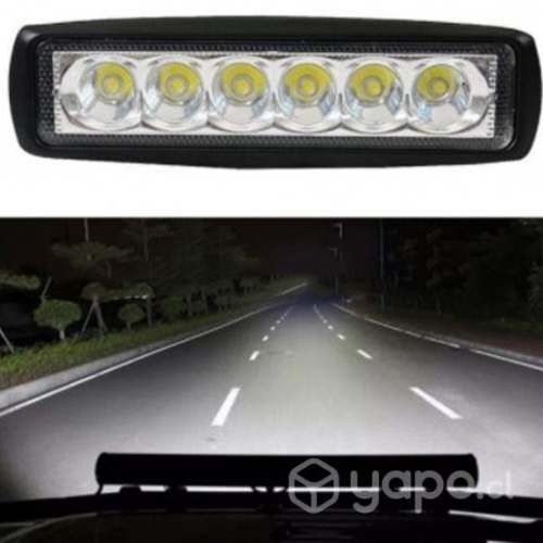 Foco Neblinero Barra de 6 LED Luz Blanca De 18W