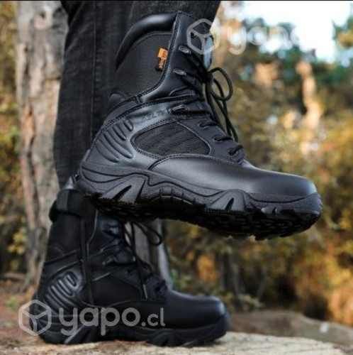 Zapatos Botas Tácticas Delta Caña Alta Negra