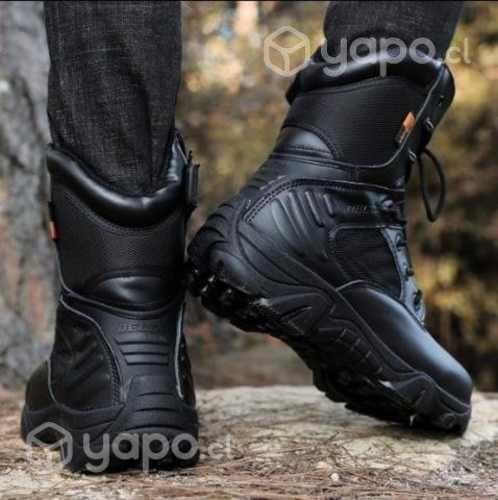 Zapatos Botas Tácticas Delta Caña Alta Negra