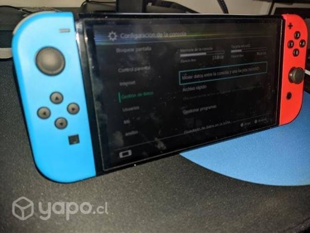 Nintendo Switch OLED + 7 Juegos (SIN CAJA)