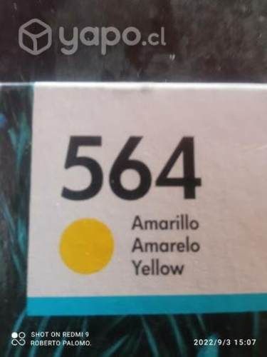 Tintas HP 564 colores originales