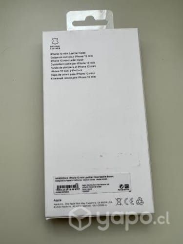 IPhone 12 mini funda de cuero, marca apple