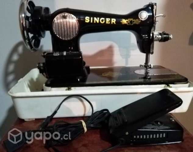 Máquina de coser, singer a motor con pedal