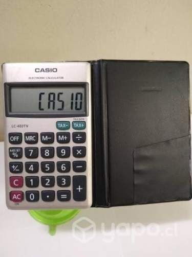 E01: calculadora casio lc-403tv